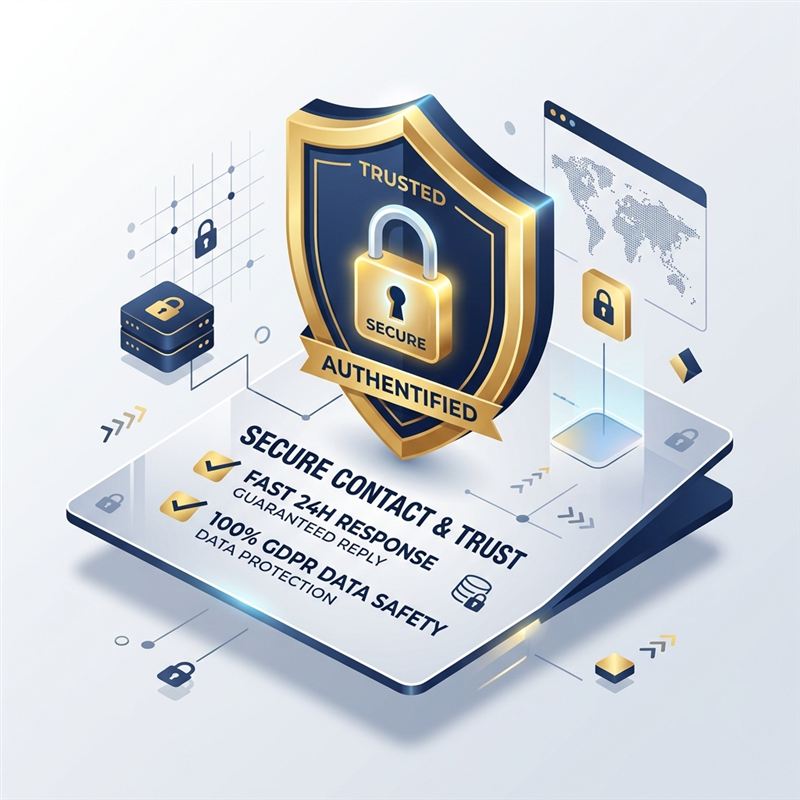 Datensicherheit und DSGVO Konformität Badge für Anfragen in Erfurt